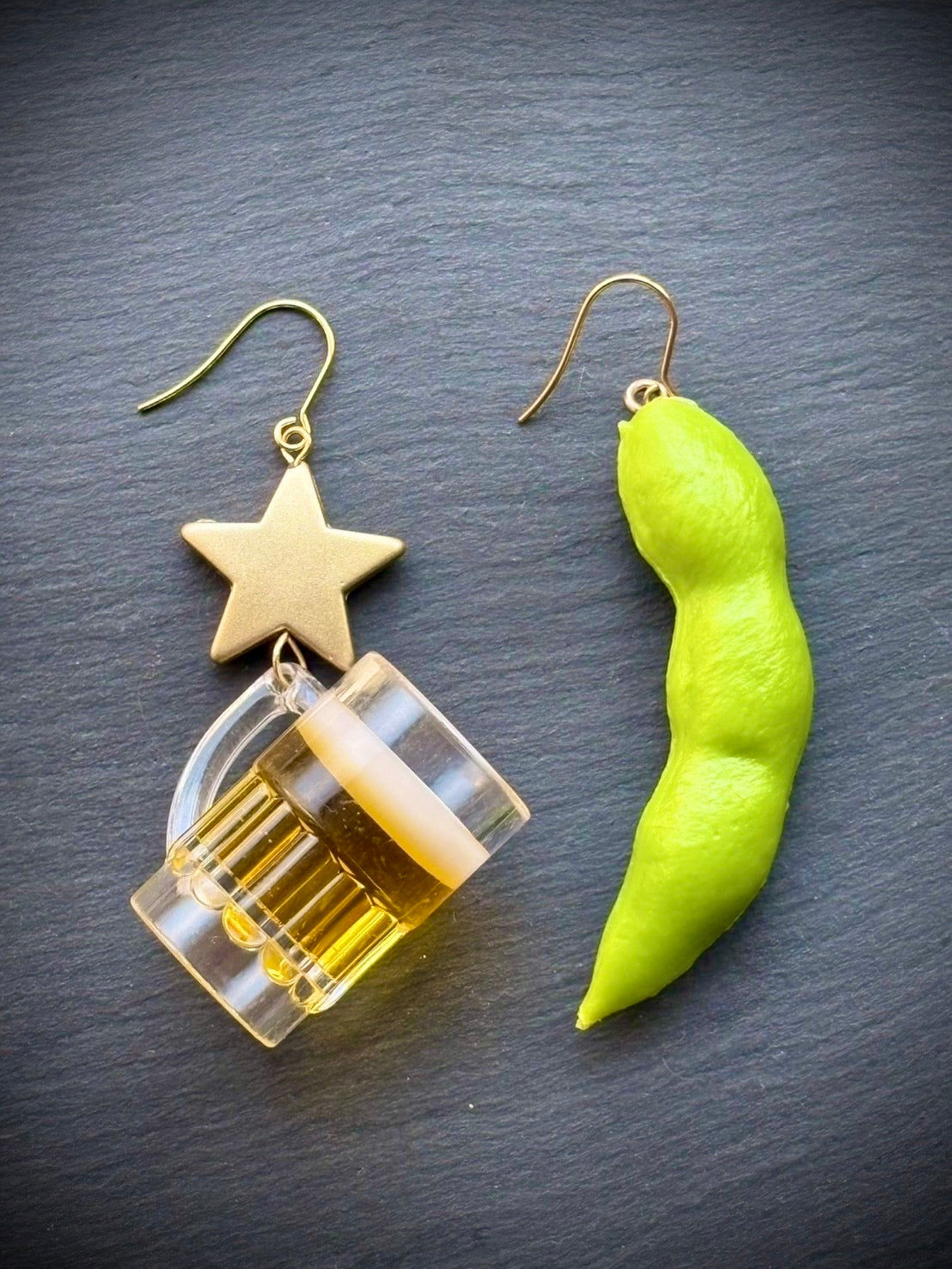 ビールと枝豆の大ぶりピアス p-253 – MARCO