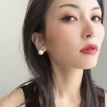 画像をギャラリービューアに読み込む, 大きな一粒コットンパール の ピアス 14mm 大粒 p-142