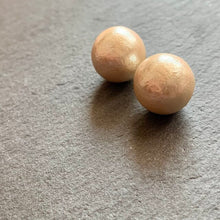 画像をギャラリービューアに読み込む, 大きな一粒コットンパール の ピアス 16mm チタン 大粒 p-143