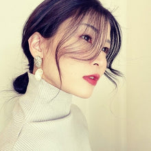 画像をギャラリービューアに読み込む, バロックパールビーズとゴールドのピアス p-144