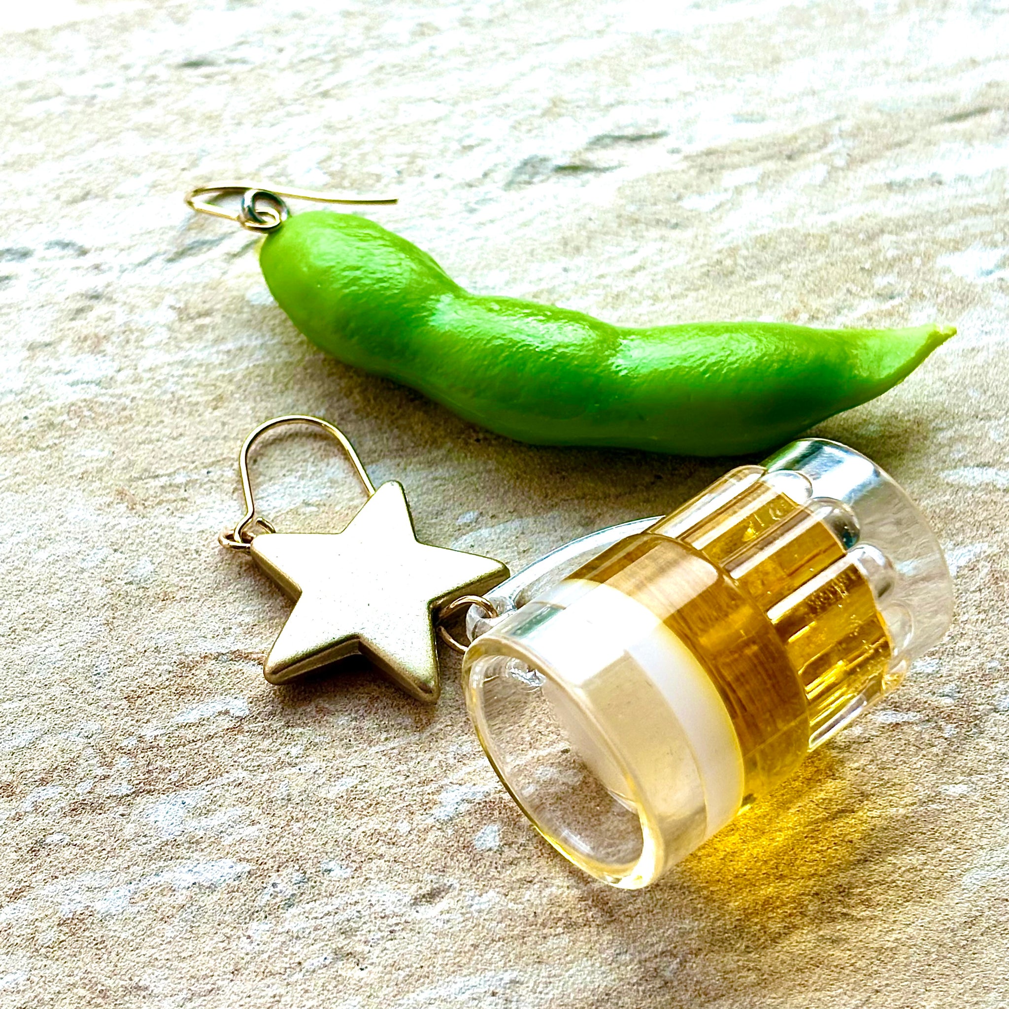 ビールと枝豆の大ぶりピアス p-253 – MARCO